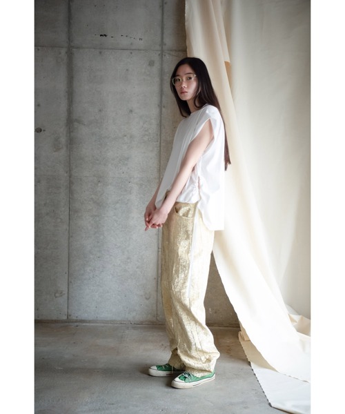 k3&co.(ケイスリーアンドコー)の「Draw string N/S top(Tシャツ/カットソー・レディース・Black/White・ONE SIZE)」の14枚目の写真