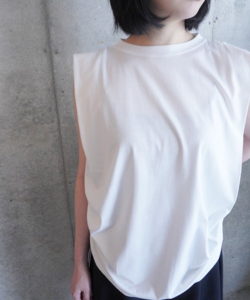k3&co.(ケイスリーアンドコー)の「Draw string N/S top(Tシャツ/カットソー・レディース・Black/White・ONE SIZE)」の12枚目の写真