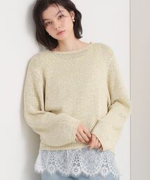 THE SHOP TK  | MIXカラーで軽やかに テープヤーンニット(ニット/セーター)