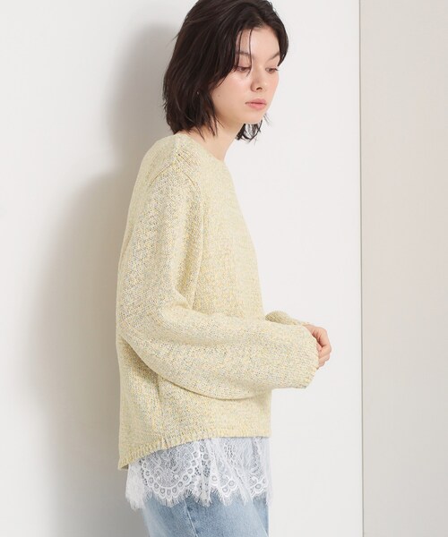 THE SHOP TK （ザ ショップ ティーケー ）の「MIXカラーで軽やかに テープヤーンニット（ニット/セーター・レディース・イエロー系その他5/ブルー系3・13/12）」の3枚目の写真