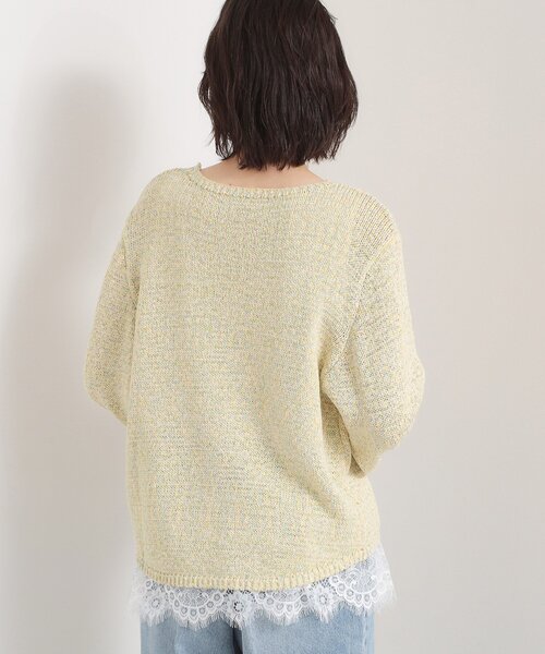 THE SHOP TK （ザ ショップ ティーケー ）の「MIXカラーで軽やかに テープヤーンニット（ニット/セーター・レディース・イエロー系その他5/ブルー系3・13/12）」の4枚目の写真