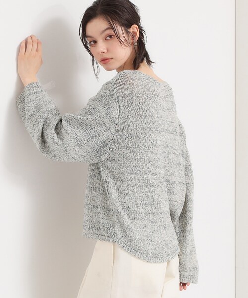 THE SHOP TK （ザ ショップ ティーケー ）の「MIXカラーで軽やかに テープヤーンニット（ニット/セーター・レディース・イエロー系その他5/ブルー系3・13/12）」の8枚目の写真