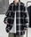 KELVIN�i�P�����@���j�́uMonotone Plaid Oversized Shirt ���m�g�[�� �`�F�b�N �I�[�o�[�T�C�Y �V���c�i�V���c/�u���E�X�j�v�b�u���b�N