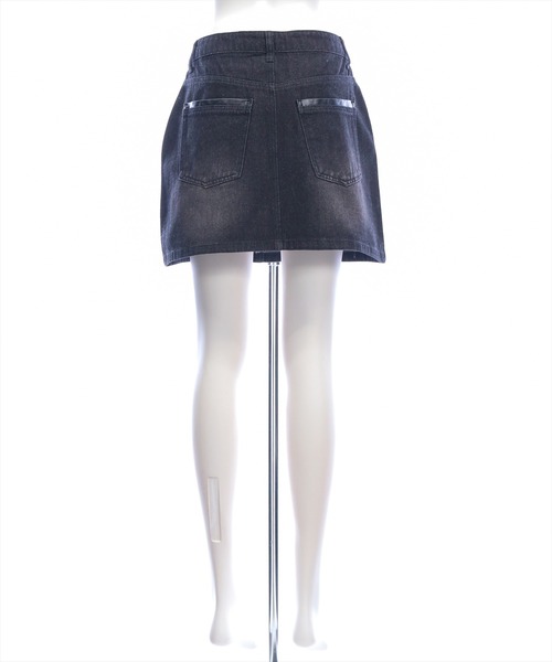 clear（クリア）の「デニム台形ミニスカート［大人 カジュアル 着回し力抜群］（スカート・レディース・ブラック/ライトブルー・M/S）」の22枚目の写真