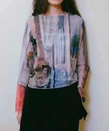 sahara | Sheer Top "HENRI MATISSE"/シアートップ"アンリ・マティス”(Tシャツ/カットソー)