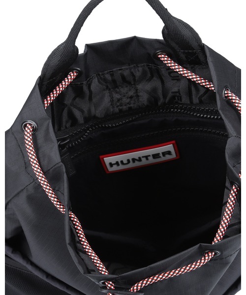 HUNTER(ハンター)の「トラベル マルチファンクション パッカブル バックパック(バックパック/リュック・レディース・ブラック/ブラック×グレー・ONE)」の6枚目の写真