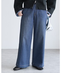 reca | ウエストリブデニムワイドパンツ(デニムパンツ)