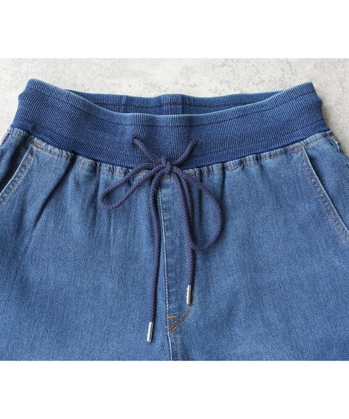 reca（レカ）の「ウエストリブデニムワイドパンツ（デニムパンツ・レディース・ブラック/ライトブルー/ネイビー・M/L/LL）」の13枚目の写真