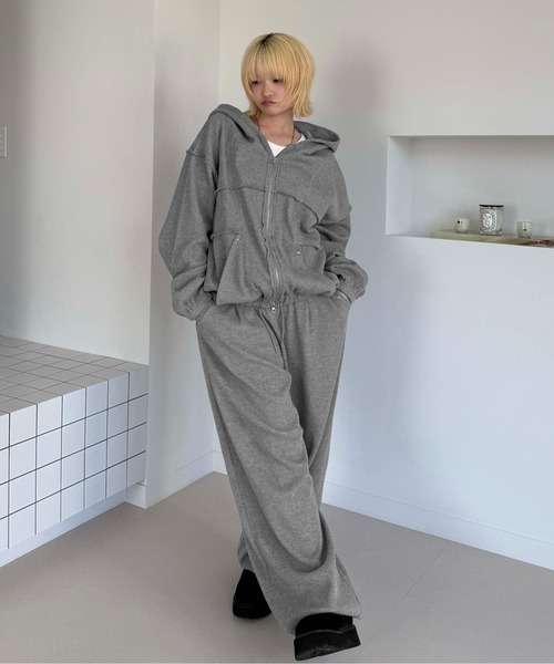 sedacle(セダクル)の「星スタッズサーマル切り替えパーカー(パーカー・メンズ・グレー/ブラック・SMALL/MEDIUM/LARGE)」の19枚目の写真