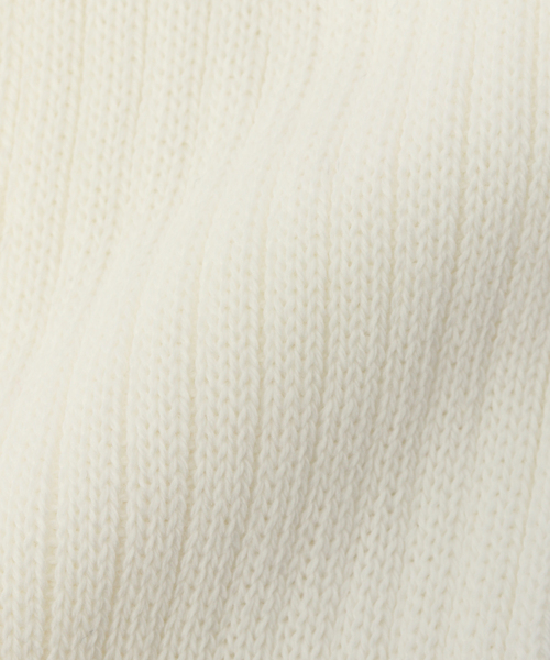 Piedi Nudi（ピエディヌーディ）の「piedinudi /ピエディヌーディSIMPLE RIB（ソックス/靴下・レディース・ホワイト/チャコールグレー・FREE）」の8枚目の写真