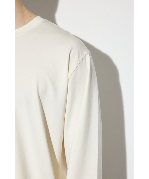 AZUL by moussy（アズールバイマウジー）の「スムースタッチ長袖トップス（Tシャツ/カットソー・メンズ・ブラック/ホワイト/ライトブラック・SMALL/MEDIUM/LARGE）」の12枚目の写真