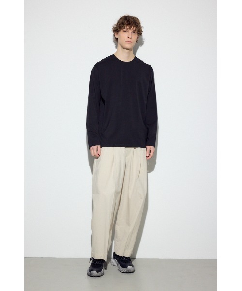 AZUL by moussy（アズールバイマウジー）の「スムースタッチ長袖トップス（Tシャツ/カットソー・メンズ・ブラック/ホワイト/ライトブラック・SMALL/MEDIUM/LARGE）」の18枚目の写真