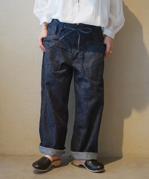 JOURNAL STANDARD LUXE(ジャーナルスタンダード ラックス)の「10OZデニム ARMYビッグパンツ(デニムパンツ・レディース・ネイビー・FREE)」の9枚目の写真