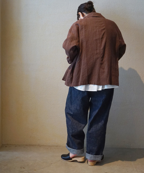 JOURNAL STANDARD LUXE(ジャーナルスタンダード ラックス)の「10OZデニム ARMYビッグパンツ(デニムパンツ・レディース・ネイビー・FREE)」の12枚目の写真