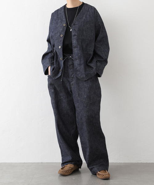 JOURNAL STANDARD LUXE(ジャーナルスタンダード ラックス)の「10OZデニム ARMYビッグパンツ(デニムパンツ・レディース・ネイビー・FREE)」の15枚目の写真
