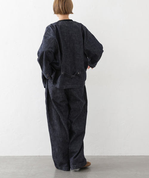 JOURNAL STANDARD LUXE(ジャーナルスタンダード ラックス)の「10OZデニム ARMYビッグパンツ(デニムパンツ・レディース・ネイビー・FREE)」の16枚目の写真