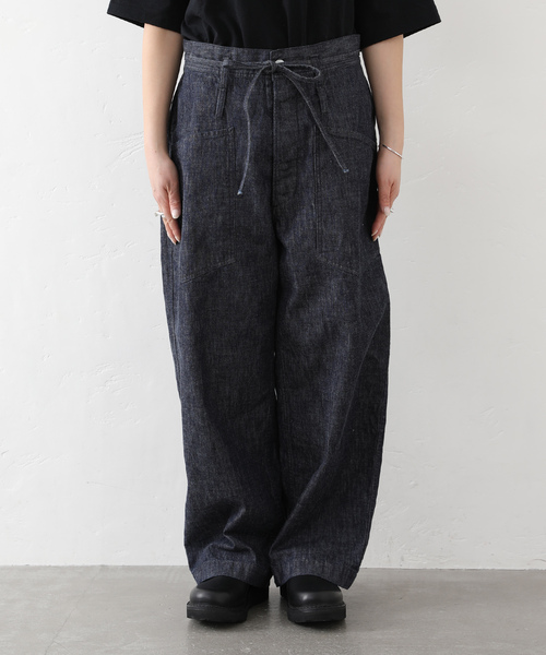 JOURNAL STANDARD LUXE(ジャーナルスタンダード ラックス)の「10OZデニム ARMYビッグパンツ(デニムパンツ・レディース・ネイビー・FREE)」の17枚目の写真