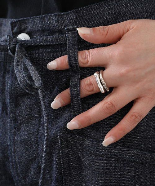 JOURNAL STANDARD LUXE(ジャーナルスタンダード ラックス)の「10OZデニム ARMYビッグパンツ(デニムパンツ・レディース・ネイビー・FREE)」の16枚目の写真