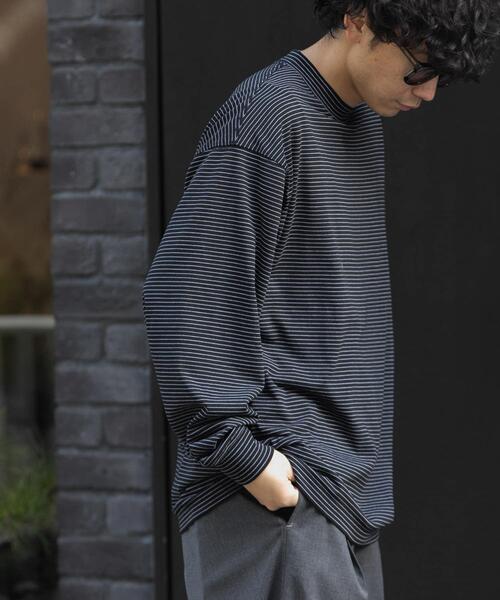 FORK&SPOON(フォークアンドスプーン)の「FORK&SPOON CAVEボーダーロングスリーブTシャツ(Tシャツ/カットソー・メンズ・ホワイト系その他/ブラック系その他/グレー系その他・4/5)」の17枚目の写真