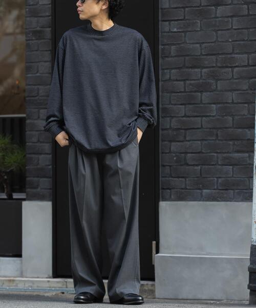 FORK&SPOON(フォークアンドスプーン)の「FORK&SPOON CAVEボーダーロングスリーブTシャツ(Tシャツ/カットソー・メンズ・ホワイト系その他/ブラック系その他/グレー系その他・4/5)」の20枚目の写真