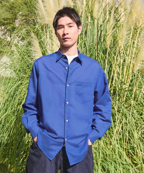 ラミー ミックス ジャストルーズ 長袖 シャツ（シャツ/ブラウス