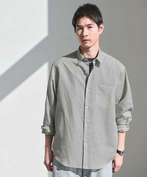 ラミー ミックス ジャストルーズ 長袖 シャツ（シャツ/ブラウス