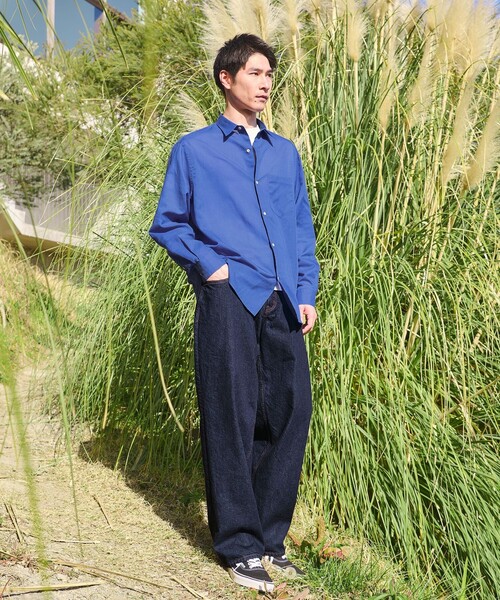 ラミー ミックス ジャストルーズ 長袖 シャツ（シャツ/ブラウス