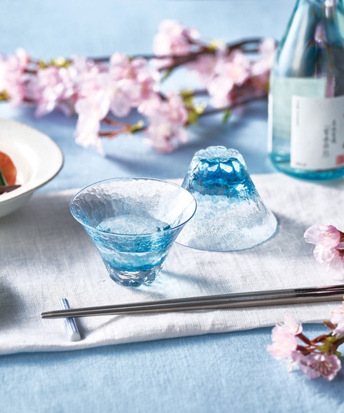 TIMELESS COMFORT(タイムレスコンフォート)の「富士見さくら 祝福杯(グラス/マグカップ/タンブラー・レディース・ブルー/イエロー/ピンク・ONE SIZE)」の1枚目の写真