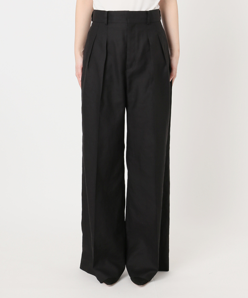 AP STUDIO（エーピーストゥディオ）の「サバービアワイドパンツ（スラックス・レディース・キャメル/ブラック・34/36/38/40）」の20枚目の写真