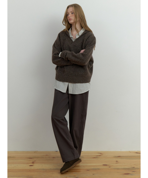 THEMITTEN(ザ・ミトン)の「Verre sailor knit (brown)(ニット/セーター・レディース・その他・FREE)」の4枚目の写真