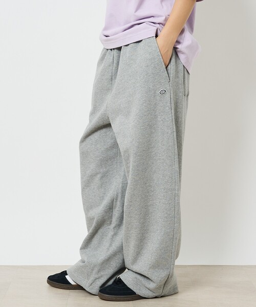 DISCUS ATHLETIC（ディスカス　アスレチック）の「【DISCUS/ディスカス】ユニセックス裏毛スウェットワイドパンツ（スウェットパンツ・メンズ・グレー/ホワイト系その他/ブラック・M/L）」の3枚目の写真
