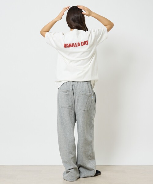 DISCUS ATHLETIC（ディスカス　アスレチック）の「【DISCUS/ディスカス】ユニセックス裏毛スウェットワイドパンツ（スウェットパンツ・メンズ・グレー/ホワイト系その他/ブラック・M/L）」の5枚目の写真