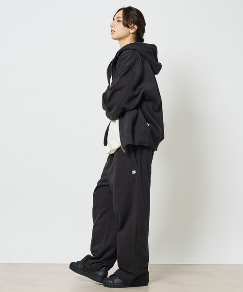 DISCUS ATHLETIC（ディスカス　アスレチック）の「【DISCUS/ディスカス】ユニセックス裏毛スウェットワイドパンツ（スウェットパンツ・メンズ・グレー/ホワイト系その他/ブラック・M/L）」の10枚目の写真