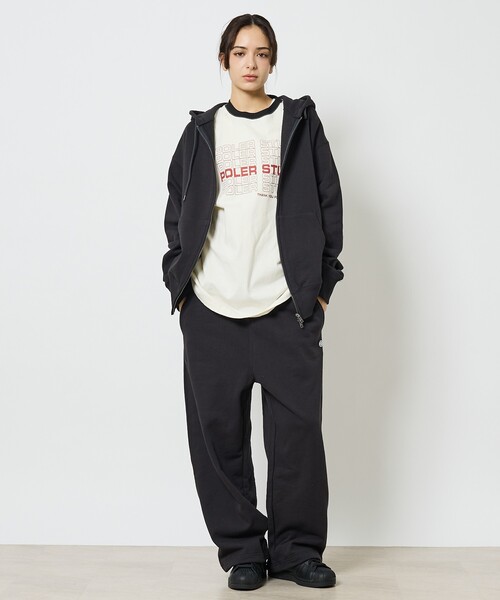 DISCUS ATHLETIC（ディスカス　アスレチック）の「【DISCUS/ディスカス】ユニセックス裏毛スウェットワイドパンツ（スウェットパンツ・メンズ・グレー/ホワイト系その他/ブラック・M/L）」の11枚目の写真