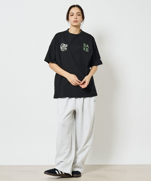 DISCUS ATHLETIC（ディスカス　アスレチック）の「【DISCUS/ディスカス】ユニセックス裏毛スウェットワイドパンツ（スウェットパンツ・メンズ・グレー/ホワイト系その他/ブラック・M/L）」の18枚目の写真