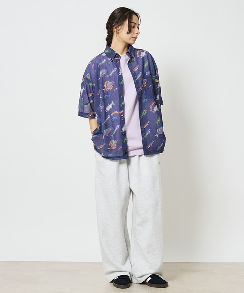 DISCUS ATHLETIC（ディスカス　アスレチック）の「【DISCUS/ディスカス】ユニセックス裏毛スウェットワイドパンツ（スウェットパンツ・メンズ・グレー/ホワイト系その他/ブラック・M/L）」の21枚目の写真