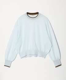 green label relaxing | 【WEB限定】<at ease>バイカラー シアー ニット プルオーバー(ニット/セーター)