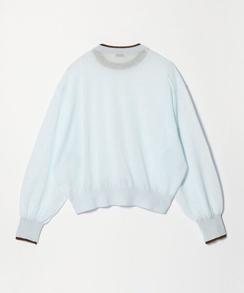 green label relaxing（グリーンレーベルリラクシング）の「【WEB限定】＜at ease＞バイカラー シアー ニット プルオーバー（ニット/セーター・レディース・ブラック/ライトブルー/ブラウン/ピンク/ケリーグリーン/ネイビー・FREE）」の21枚目の写真