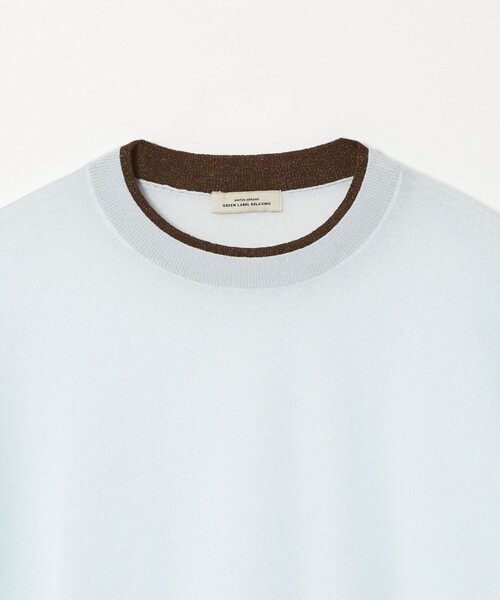 green label relaxing（グリーンレーベルリラクシング）の「【WEB限定】＜at ease＞バイカラー シアー ニット プルオーバー（ニット/セーター・レディース・ブラック/ライトブルー/ブラウン/ピンク/ケリーグリーン/ネイビー・FREE）」の22枚目の写真