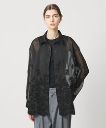 UNITED ARROWS 刺繍カラーブラウス ユナイテッドアローズ シャツ UNITED ARROWS（ユナイテッドアローズ） ブラウス シャツ エンブロイ