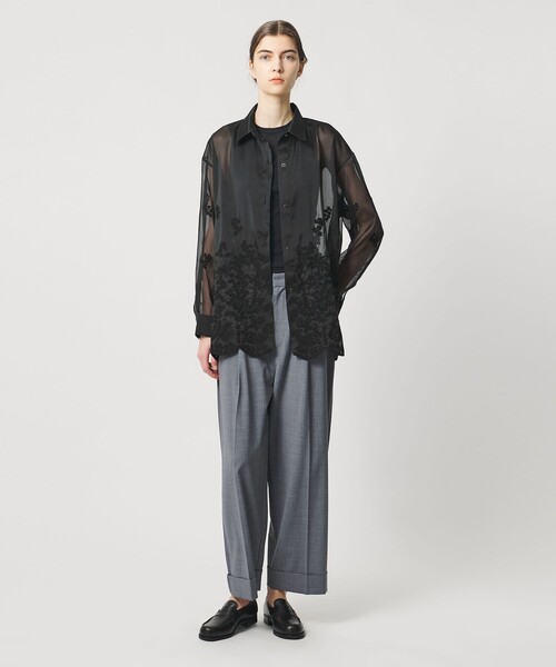 Pheeta(フィータ)の「<Pheeta>Maria レース シャツ/015C-7(シャツ/ブラウス・レディース・ホワイト/ブラック・FREE)」の4枚目の写真