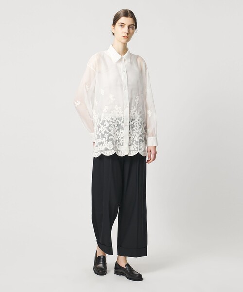Pheeta(フィータ)の「<Pheeta>Maria レース シャツ/015C-7(シャツ/ブラウス・レディース・ホワイト/ブラック・FREE)」の6枚目の写真