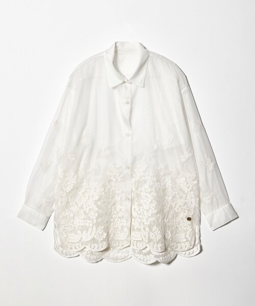 Pheeta(フィータ)の「<Pheeta>Maria レース シャツ/015C-7(シャツ/ブラウス・レディース・ホワイト/ブラック・FREE)」の18枚目の写真