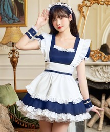 LunaBelle（ルナベル）の「【メイドコス4点セット】ミルクメイド 半袖（コスチューム/パーティーグッズ）」