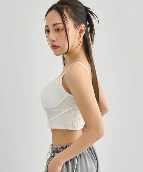 ANAP(アナップ)の「カップ付コルセットキャミソール(キャミソール・レディース・ブラック/ホワイト・F)」の18枚目の写真