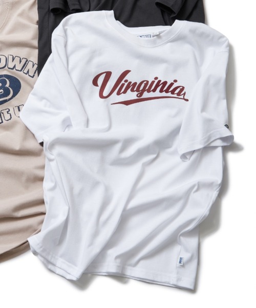 DISCUS ATHLETIC(ディスカス アスレチック)の「DISCUS ATHLETIC ディスカス アスレティック カレッジプリントTシャツ 2(Tシャツ/カットソー・メンズ・ダークブルー/ホワイト/ブラック/グレイッシュベージュ・L/LL/M)」の1枚目の写真