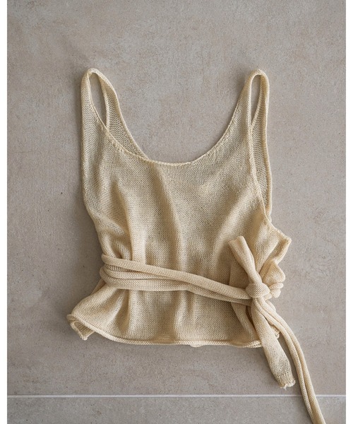 anuke（アンヌーク）の「Wrapcami Layered Knit（ニット/セーター・レディース・チャコールグレー/クリーム・FREE）」の15枚目の写真