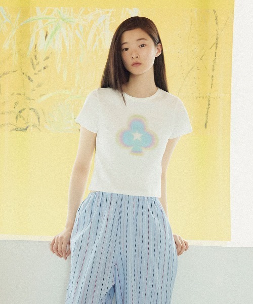 ROCKFISH WEATHERWEAR（ロックフィッシュウェザーウェア）の「CLOVER SLIM T-SHIRT（Tシャツ/カットソー・レディース・クリーム/ホワイト・M/S）」の19枚目の写真