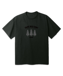 ワイルドキャンプオーバーサイズ半袖Tシャツ[ダークグレー]