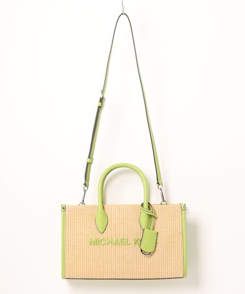 MICHAEL KORS（マイケルコース）の「MIRELLA EW トップジップ サッチェル ミディアム（かごバッグ・レディース・ライム・FREE）」の8枚目の写真